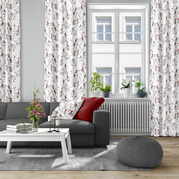 Vinterlek stof, wit Arvidssons Textil