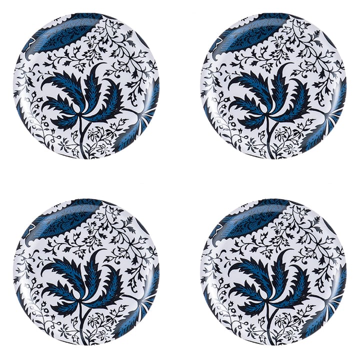 Indian Indigo onderzetter (glazen) 4-pack - Ø 11 cm. - Åry Home