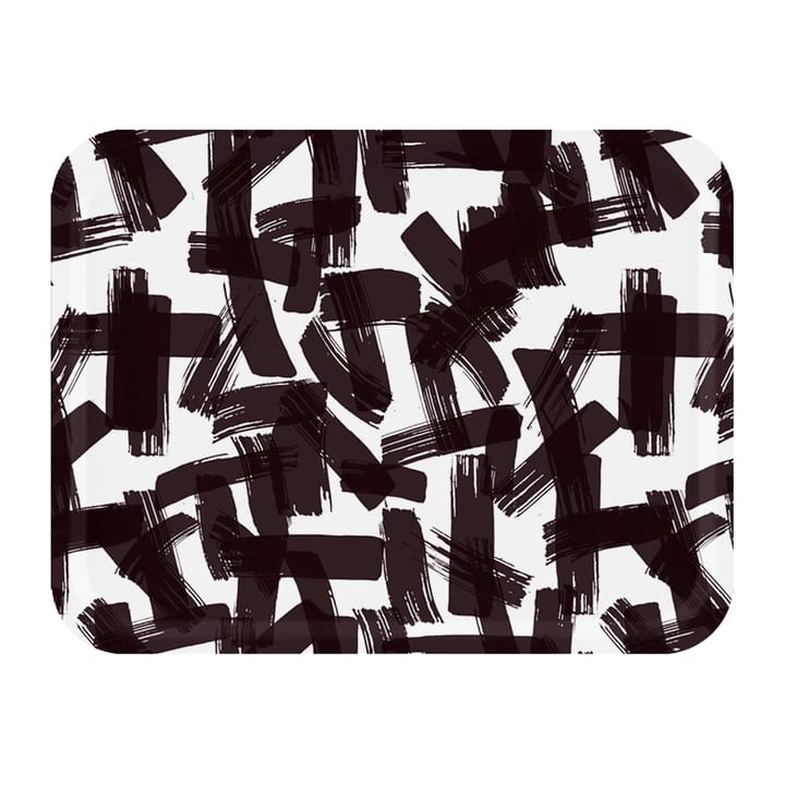 Kryss dienblad 33x43 cm - Black-white - Åry Home