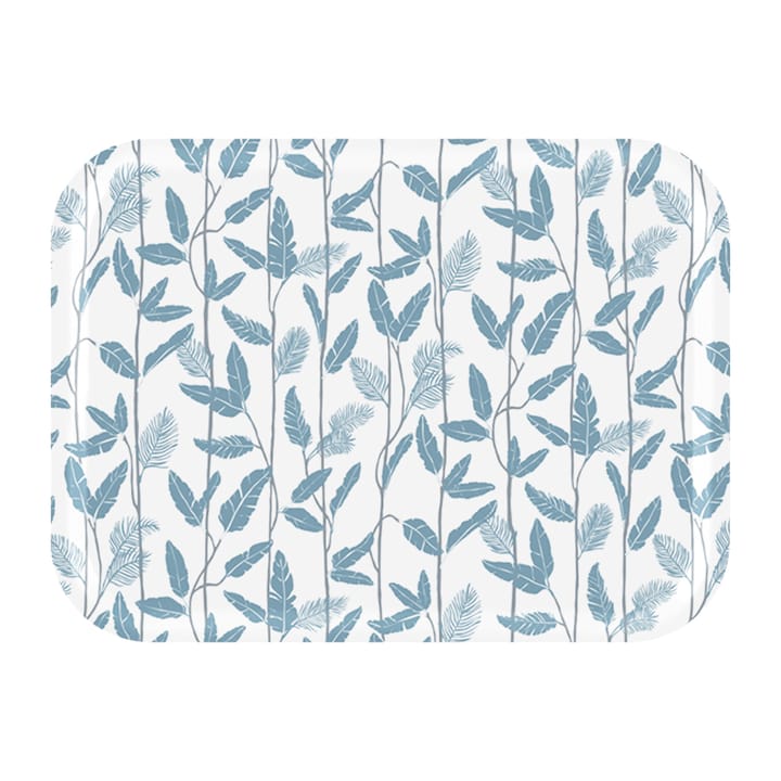 Mougli Blue dienblad 20x27 cm - Blue-white - Åry Home