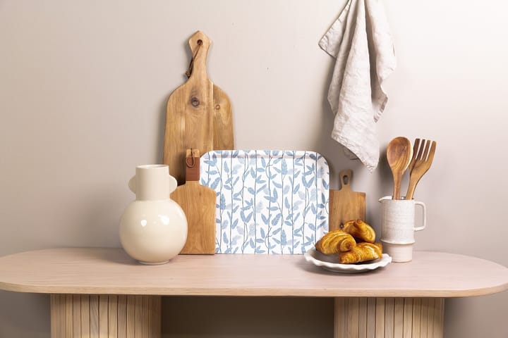 Mougli Blue dienblad 33x43 cm - Blue-white - Åry Home