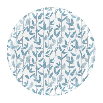 Mougli Blue dienblad Ø38 cm - Blue-white - Åry Home