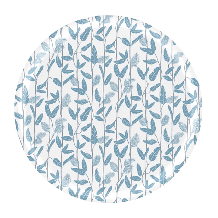 Mougli Blue dienblad Ø65 cm - Blue-white - Åry Home