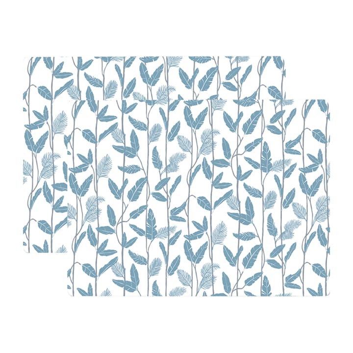 Mougli Blue placemat 30x40 cm 2-pack - Blue-white - Åry Home