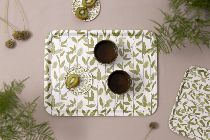 Mougli Green dienblad 33x43 cm, Green-white Åry Home