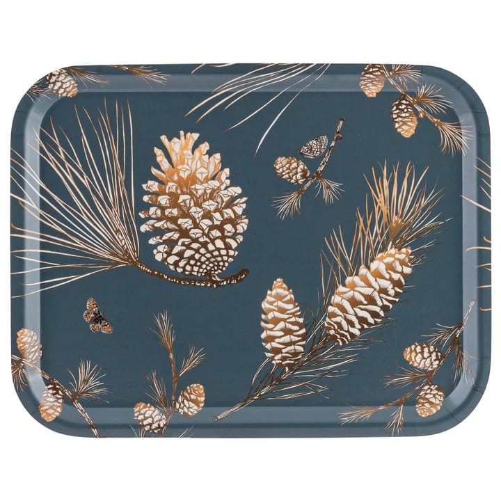 Pine Cone dienblad 28x36 cm - Thunder blue - Åry Home