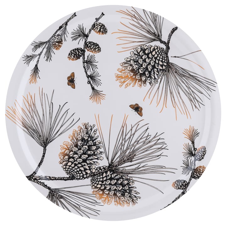 Pine Cone dienblad Ø 49 cm. - Cotton white - Åry Home