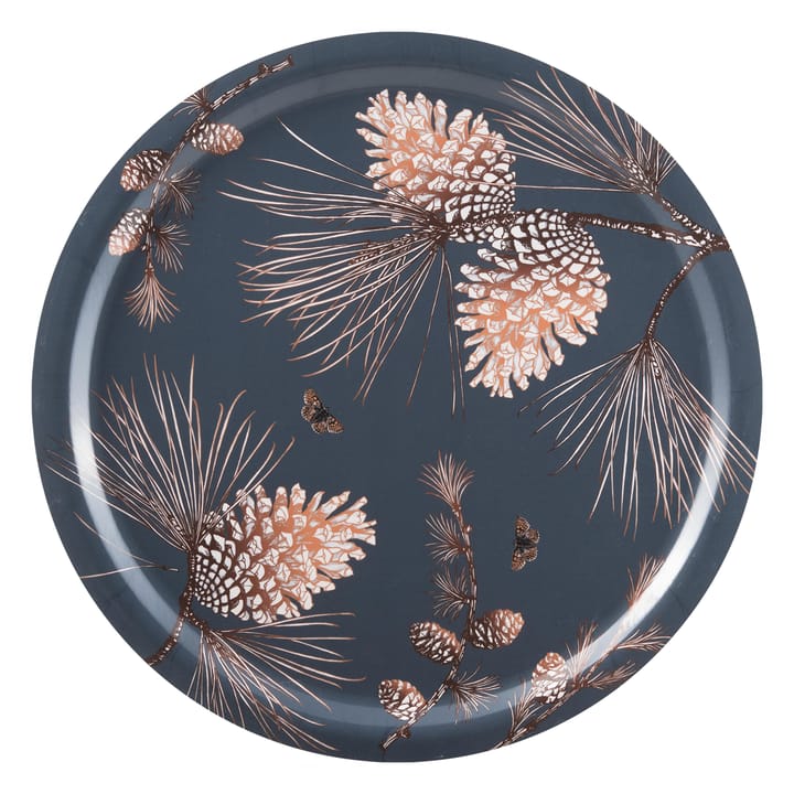 Pine Cone dienblad Ø 49 cm. - Thunder - Åry Home