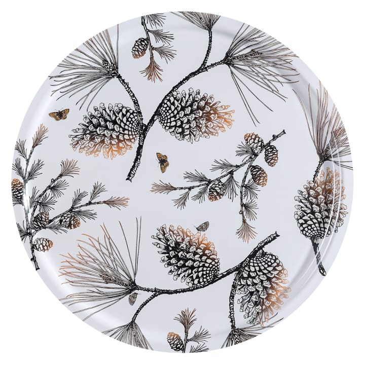 Pine Cone dienblad Ø 65 cm - Cotton white - Åry Home