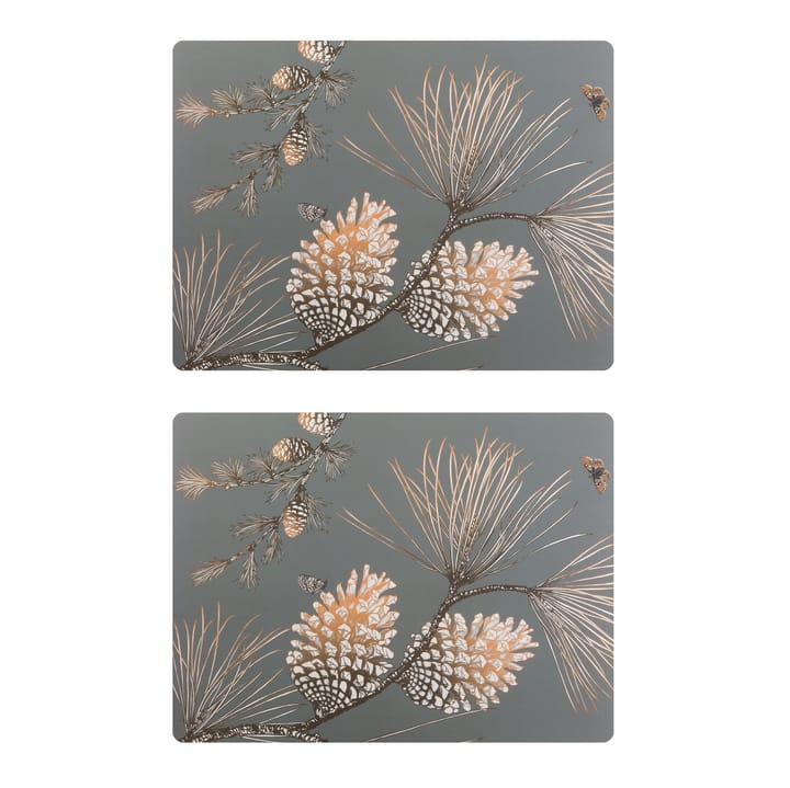 Pine Cone placemat 2-pack - Moss grey - Åry Home