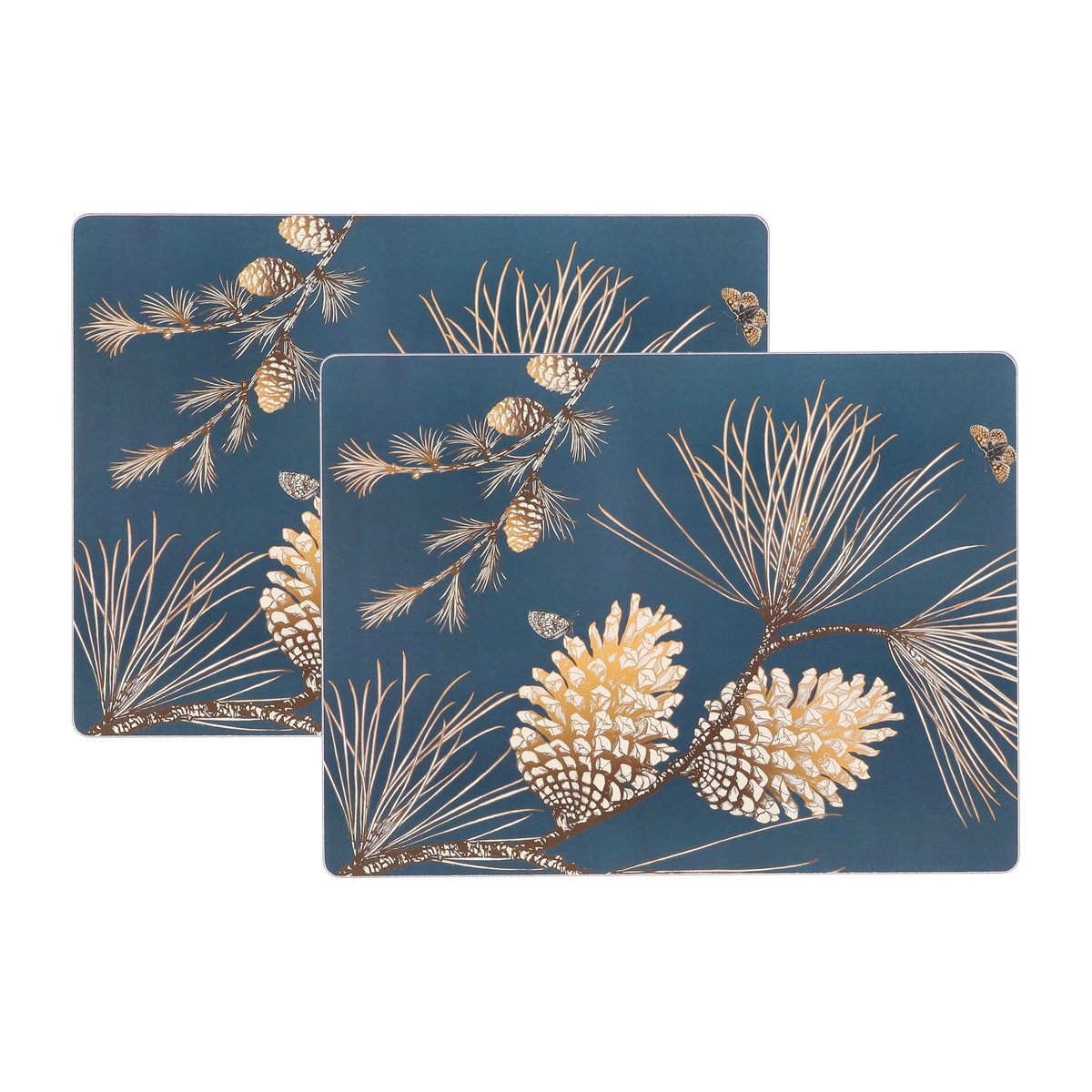 Åry Home Pine Cone placemat 2-pack Thunder | Scandinavisch Interieur | Placemats | Blauw
