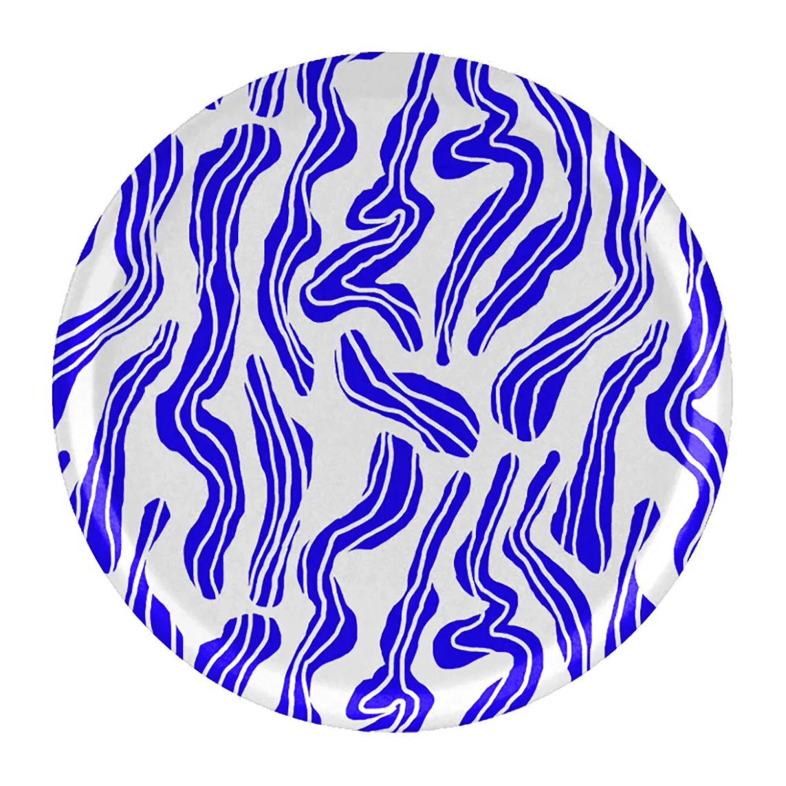 Sudd dienblad Ø38 cm, Blue-white Åry Home