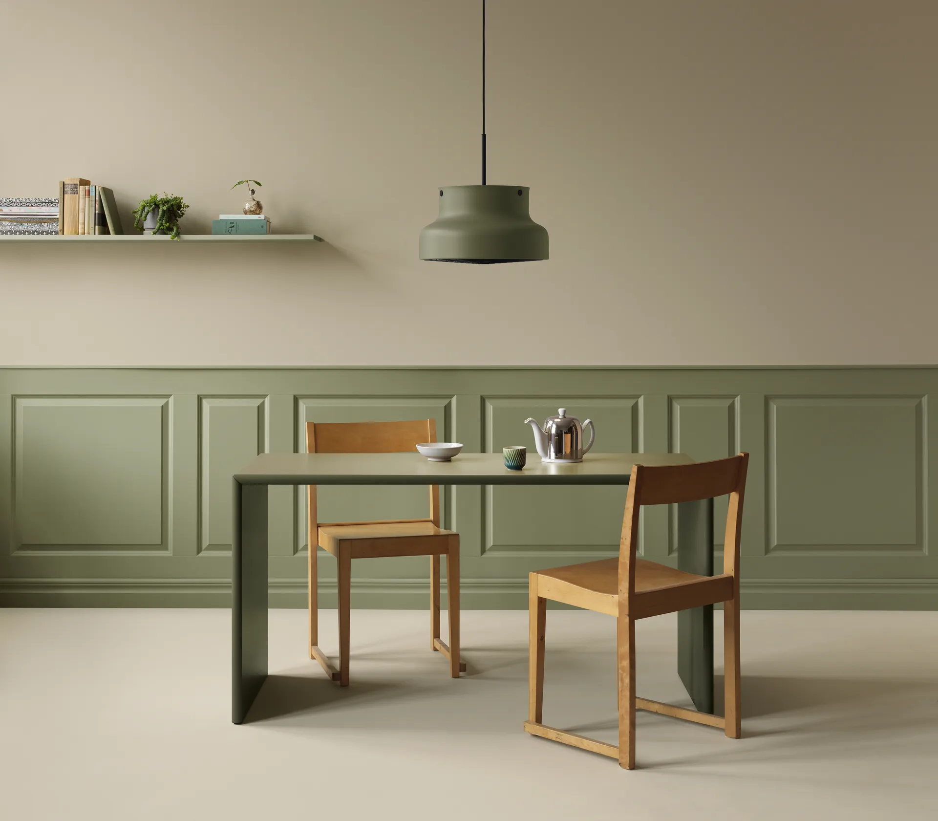 Bumling lamp 400 mm, Poedergroen Ateljé Lyktan