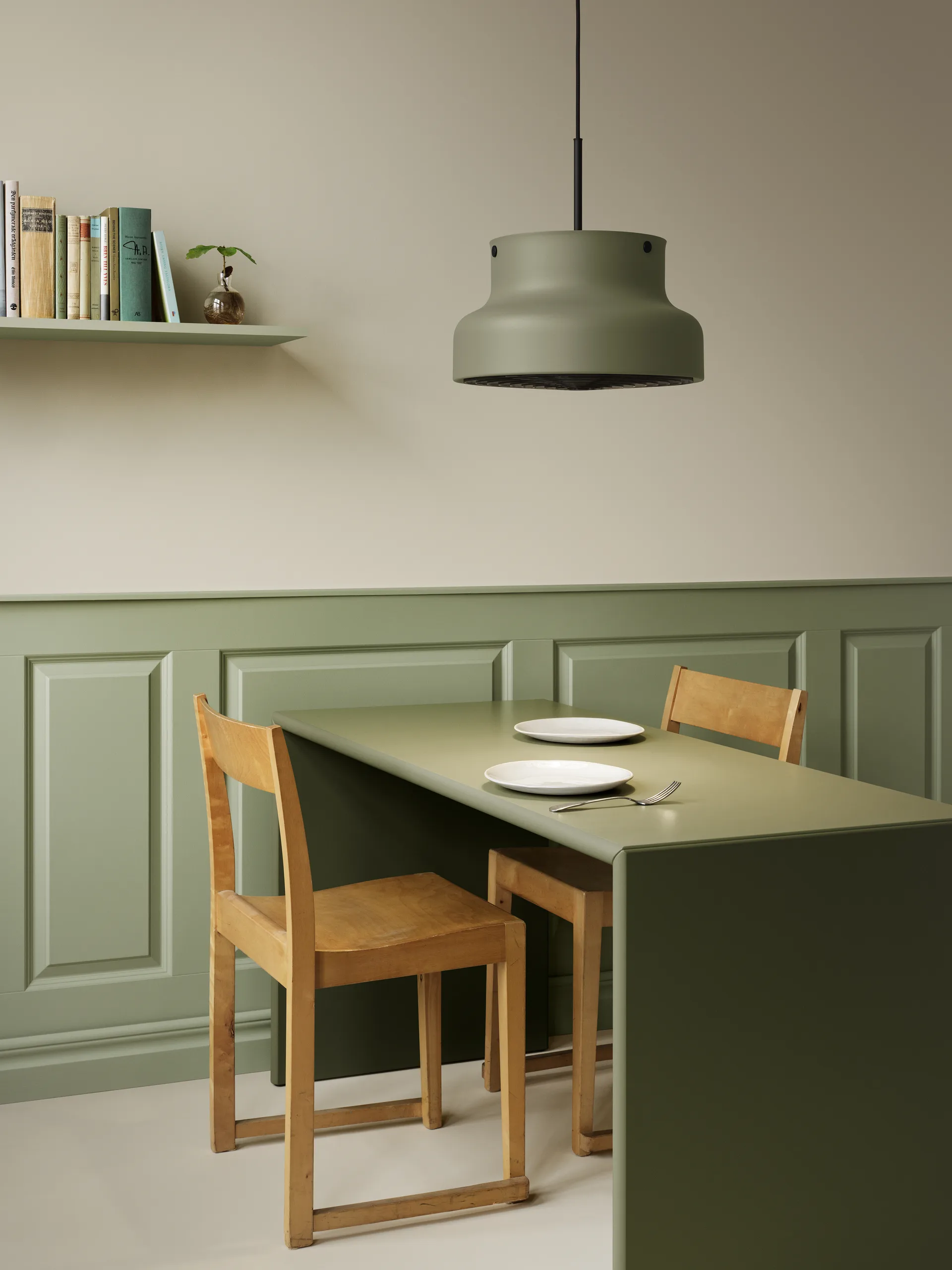 Bumling lamp 400 mm, Poedergroen Ateljé Lyktan