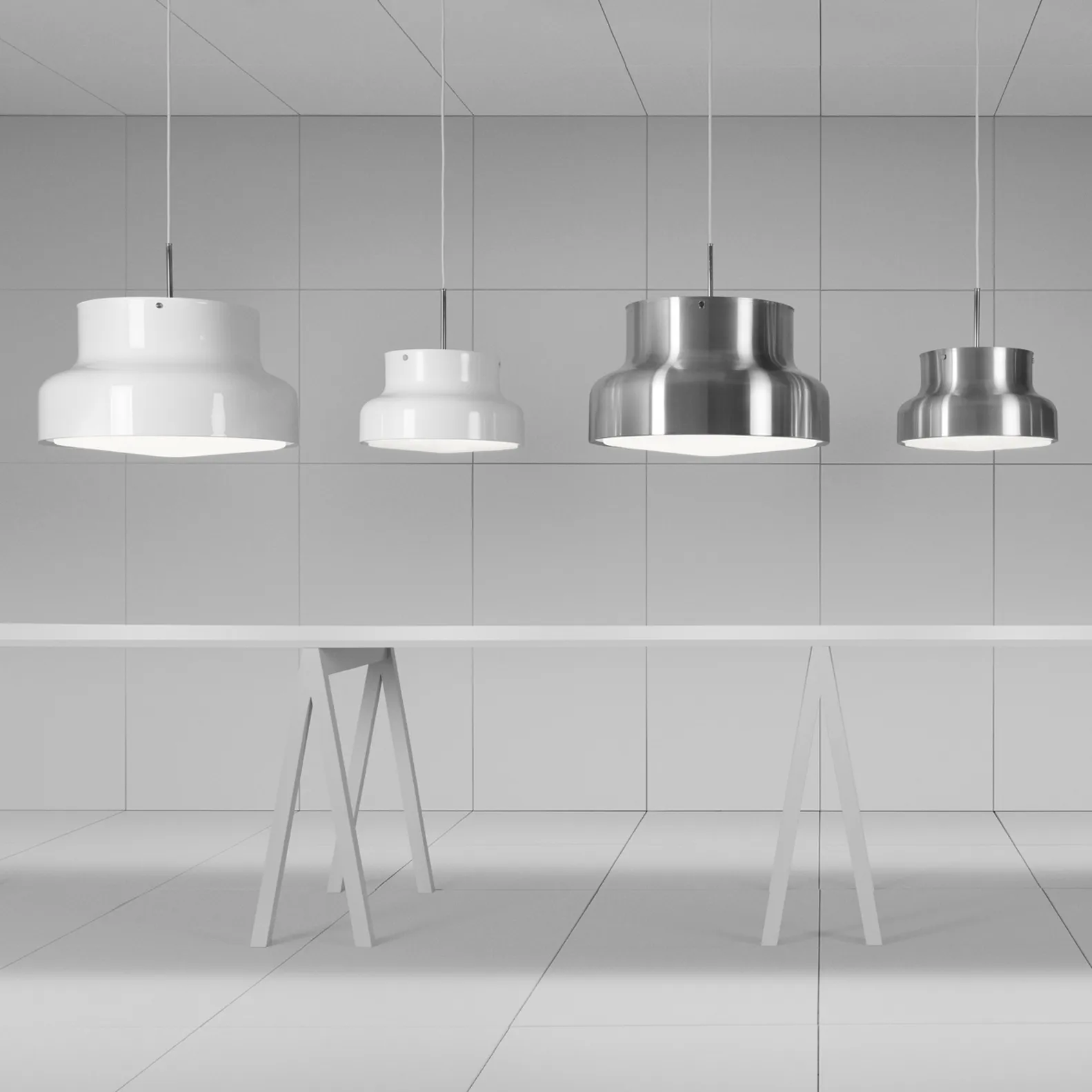 Bumling lamp 400 mm, wit Ateljé Lyktan