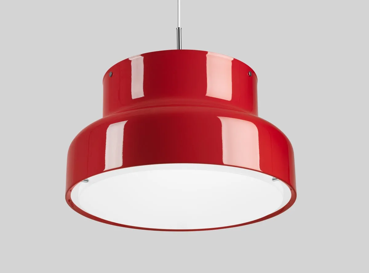 Bumling lamp groot 600 mm, Rood-opaal glas Ateljé Lyktan