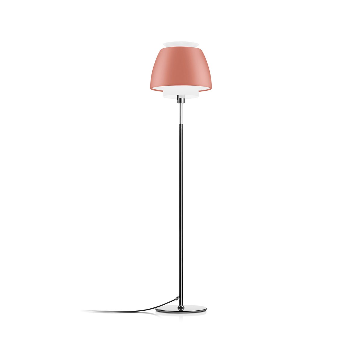 Ateljé Lyktan Buzz vloerlamp Zalmroze, led, hoog | Scandinavisch Interieur | Vloerlampen | Roze