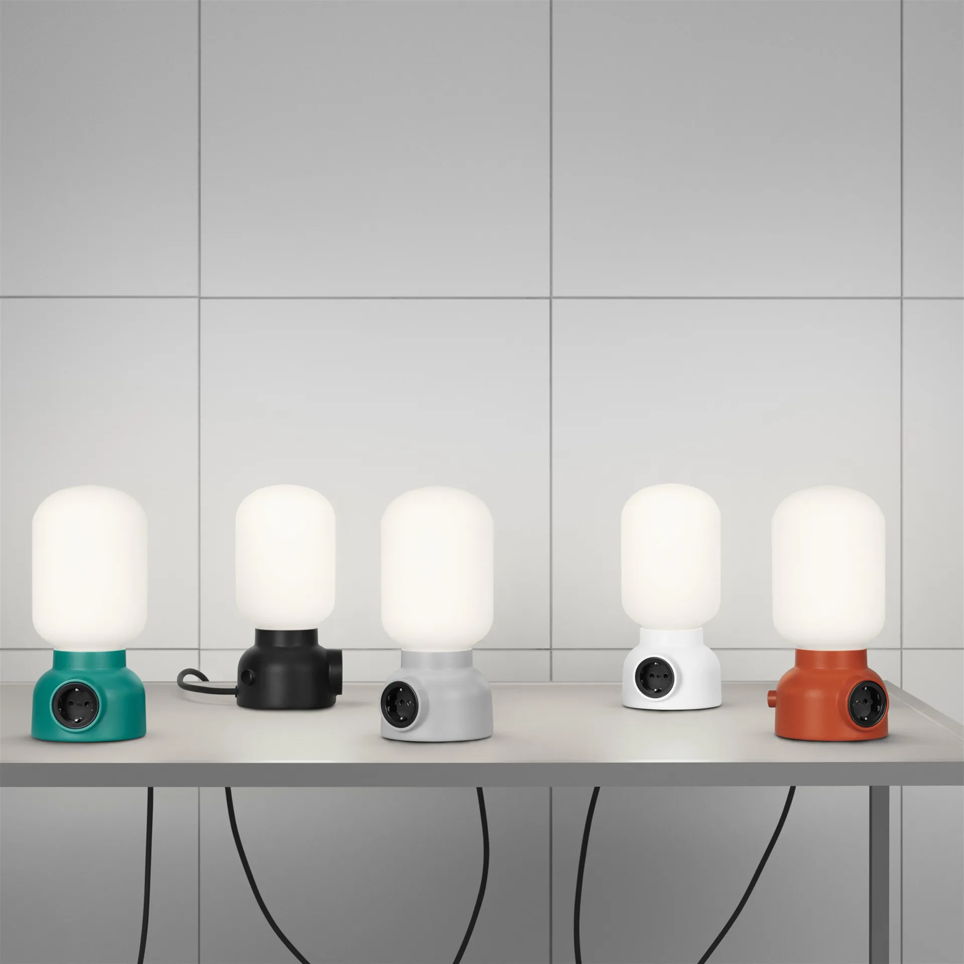 Plug lamp, wit Ateljé Lyktan