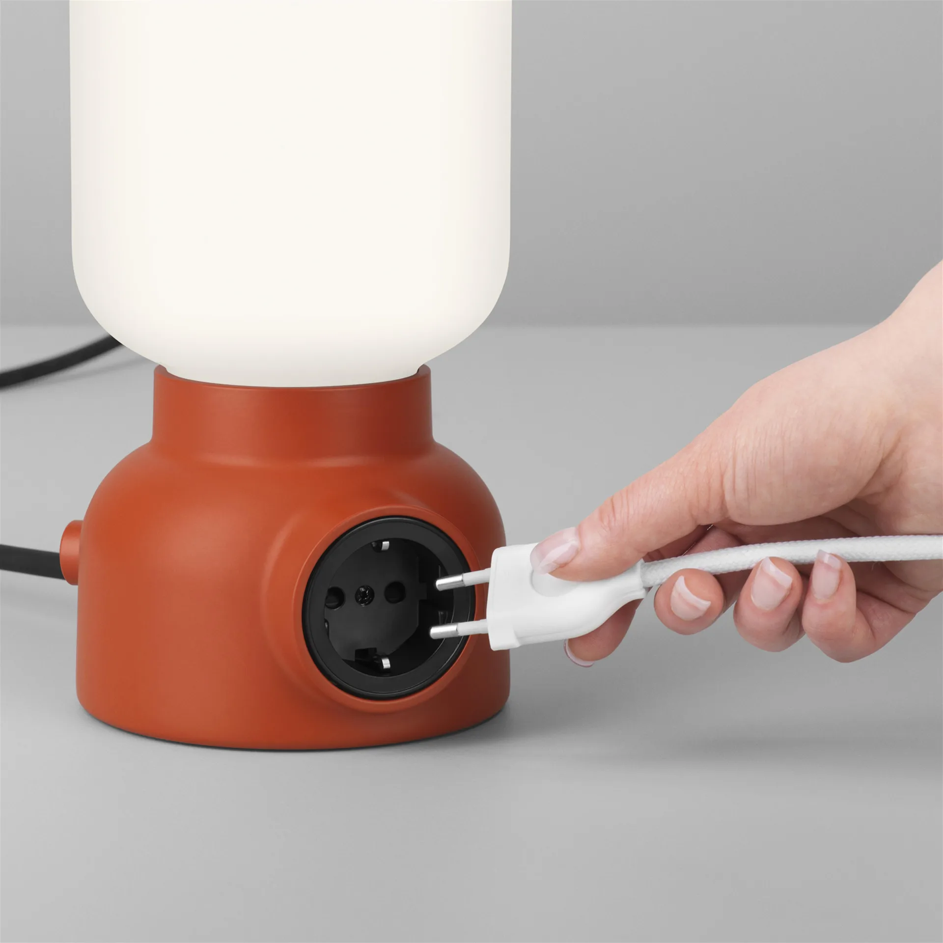 Plug lamp, wit Ateljé Lyktan