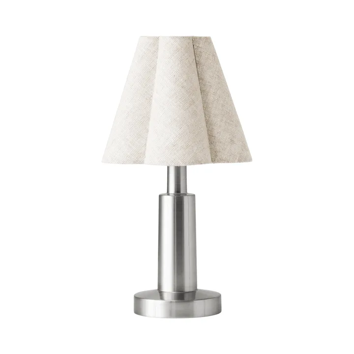 Admiral draagbare bureaulamp - Chroom-linnen, 27 cm - Audo Copenhagen