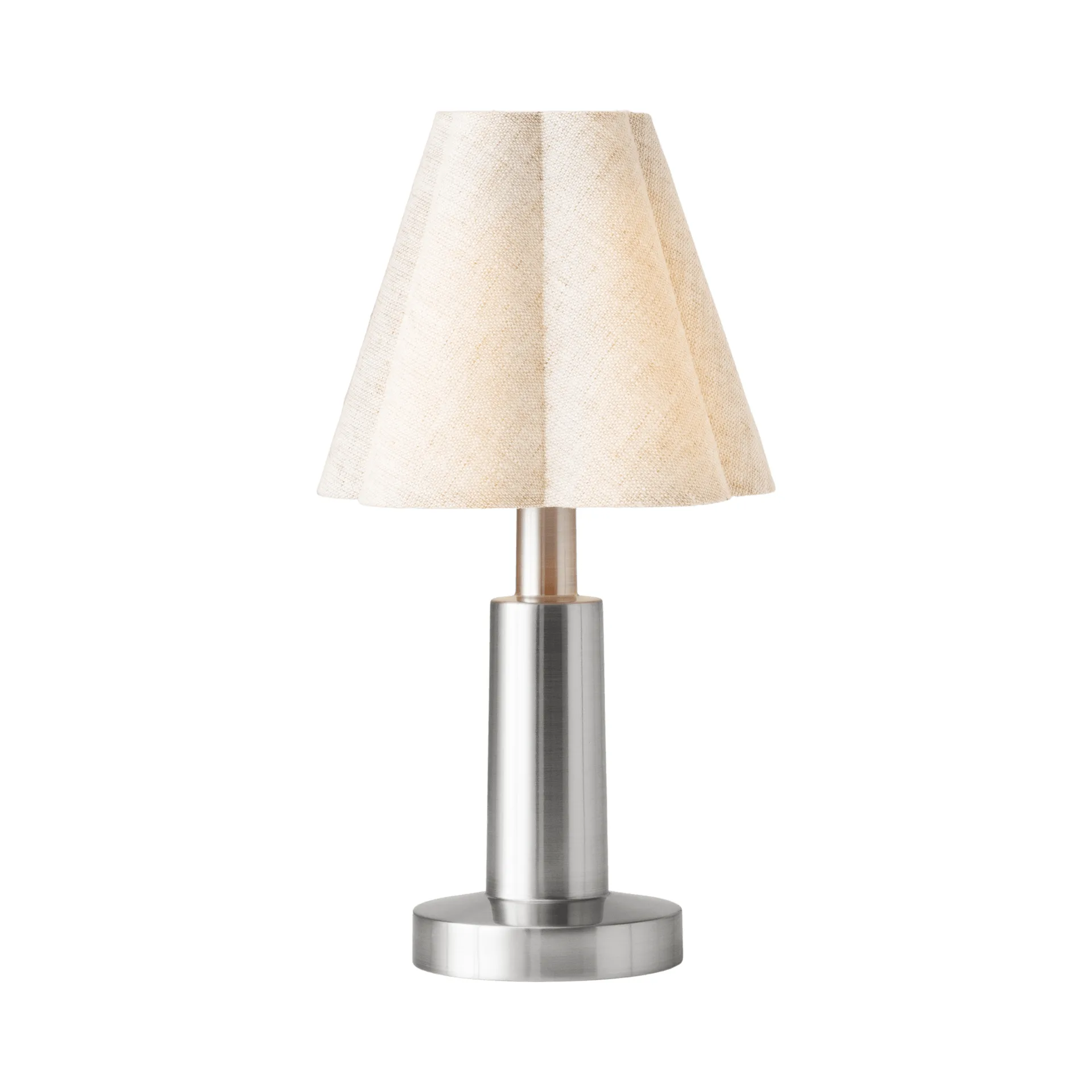 Admiral draagbare bureaulamp, Chroom-linnen, 27 cm Audo Copenhagen