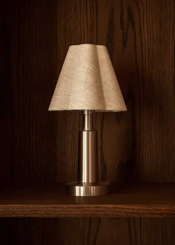 Admiral draagbare bureaulamp - Chroom-linnen, 27 cm - Audo Copenhagen
