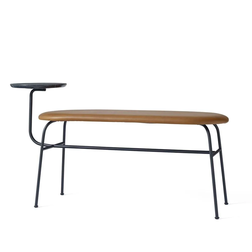 Afteroom bankje, zwart-cognac Audo Copenhagen