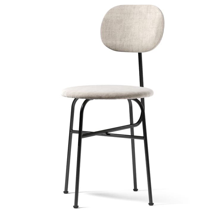 Afteroom eetstoel zwarte poten textiel bekleding, Maple 222 Audo Copenhagen