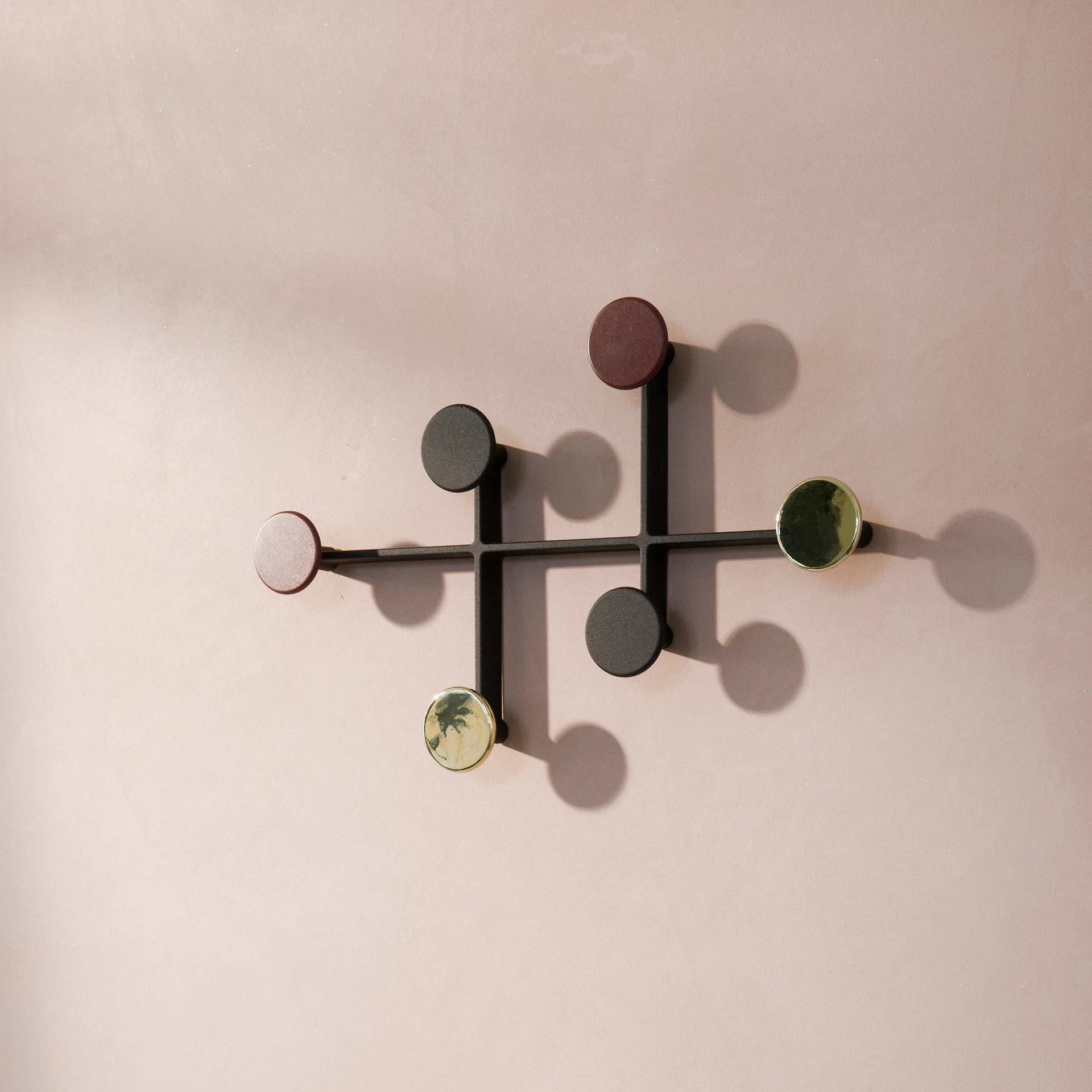 Afteroom kapstok, zwart-messing Audo Copenhagen