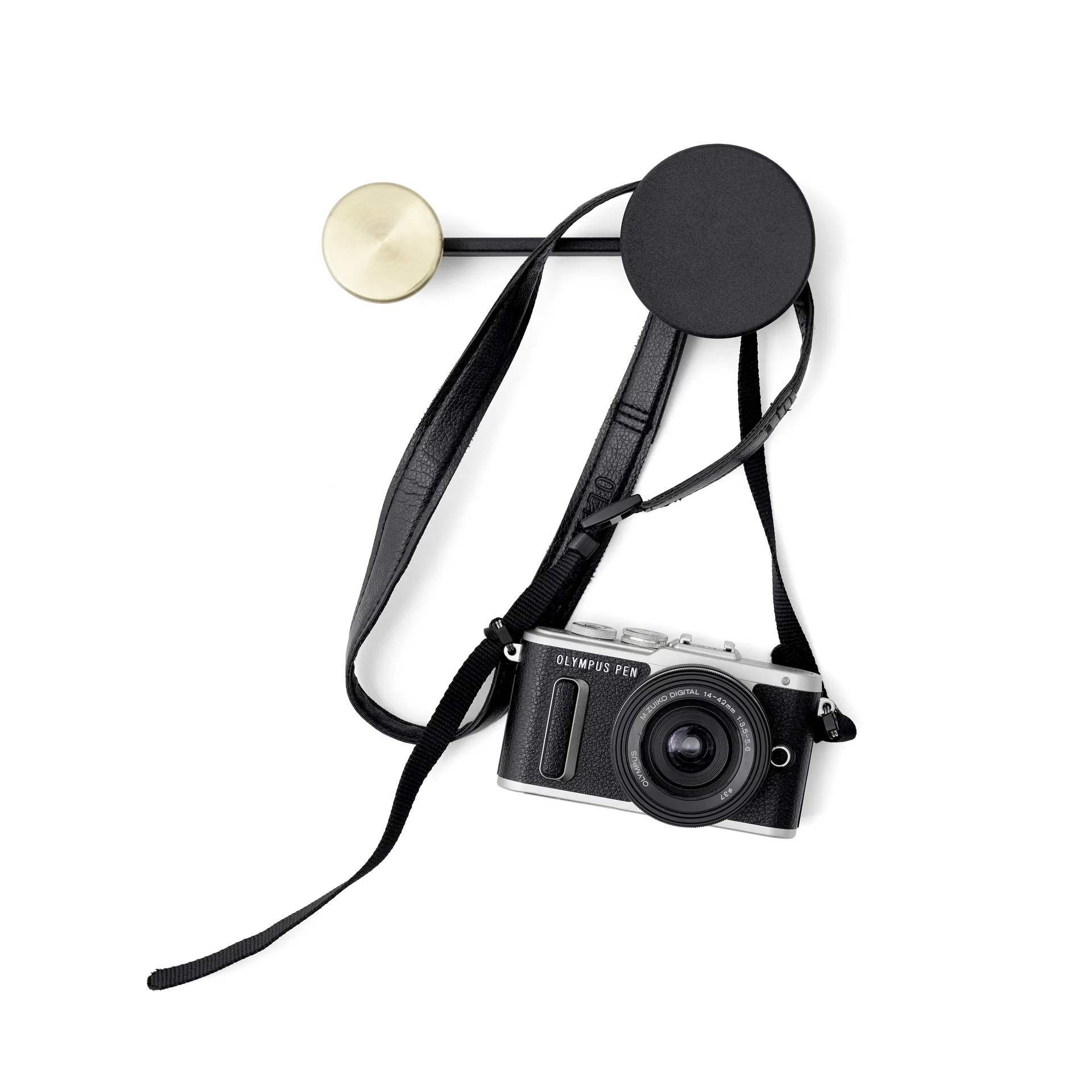 Afteroom kleerhanger klein, zwart messing Audo Copenhagen