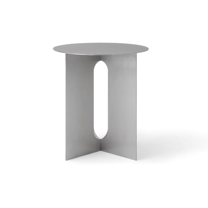 Androgyne bijzettafel Ø40cm - Brushed steel - Audo Copenhagen