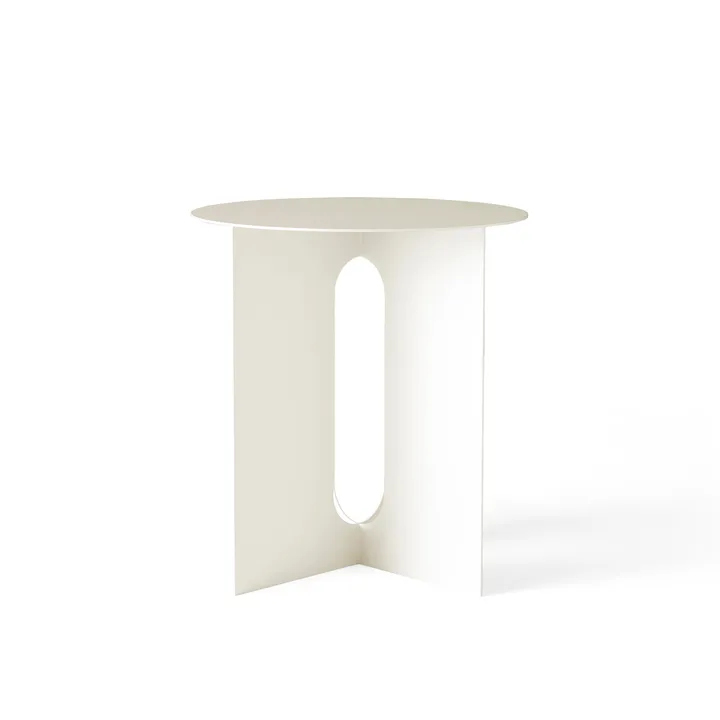 Androgyne bijzettafel Ø40x43 cm - ivoorwit - Audo Copenhagen