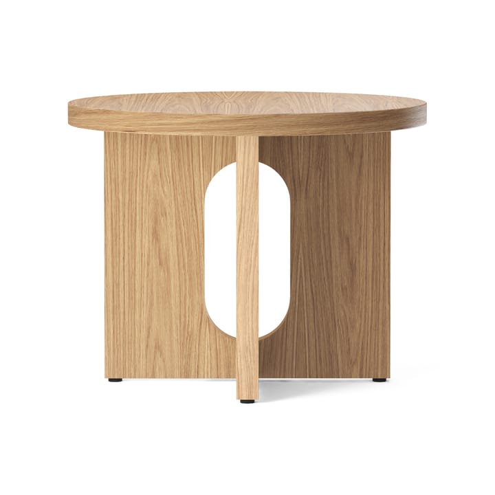 Androgyne bijzettafel Ø50 cm eikenhouten onderstel - Eikenhout-tafelblad - Audo Copenhagen