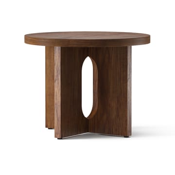 Androgyne bijzettafel Ø50 cm walnoothouten onderstel - Walnoot-tafelblad - Audo Copenhagen