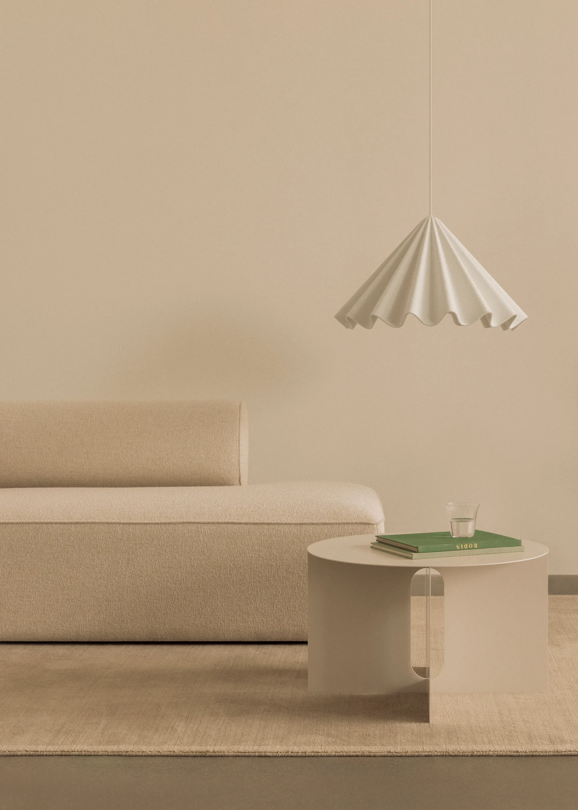 Androgyne bijzettafel Ø63 cm, Ivory Audo Copenhagen