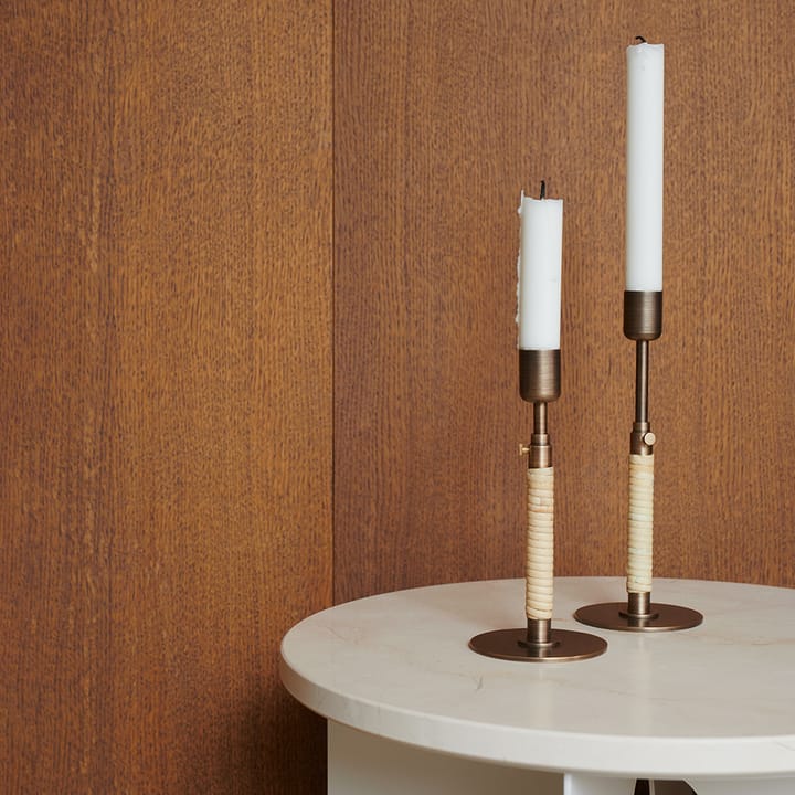 Androgyne Bijzettafel, marble black, ø42 cm, zwart stalen onderstel Audo Copenhagen