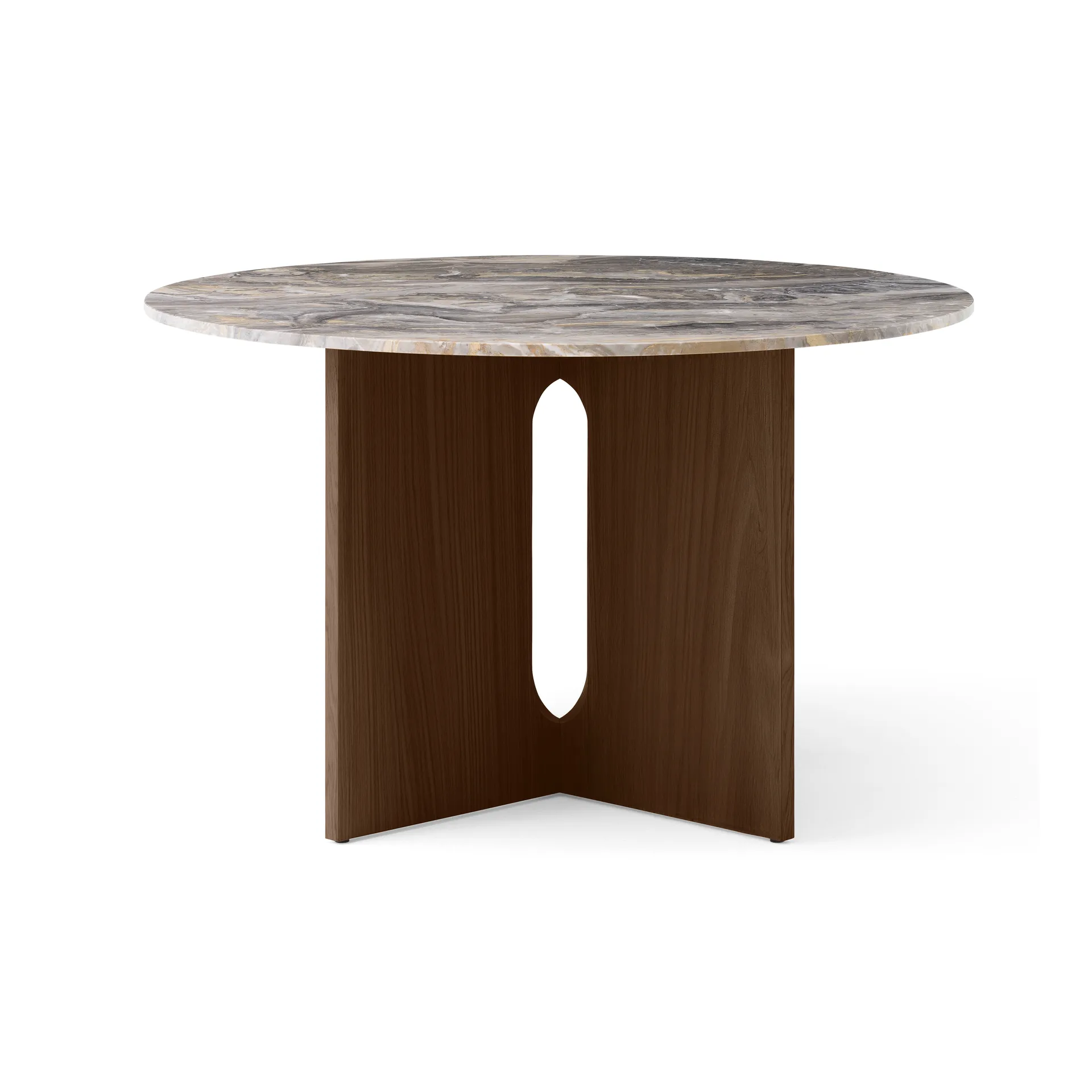 Androgyne eettafel, Grey galaxy-donker gebeitst eikenhout Audo Copenhagen