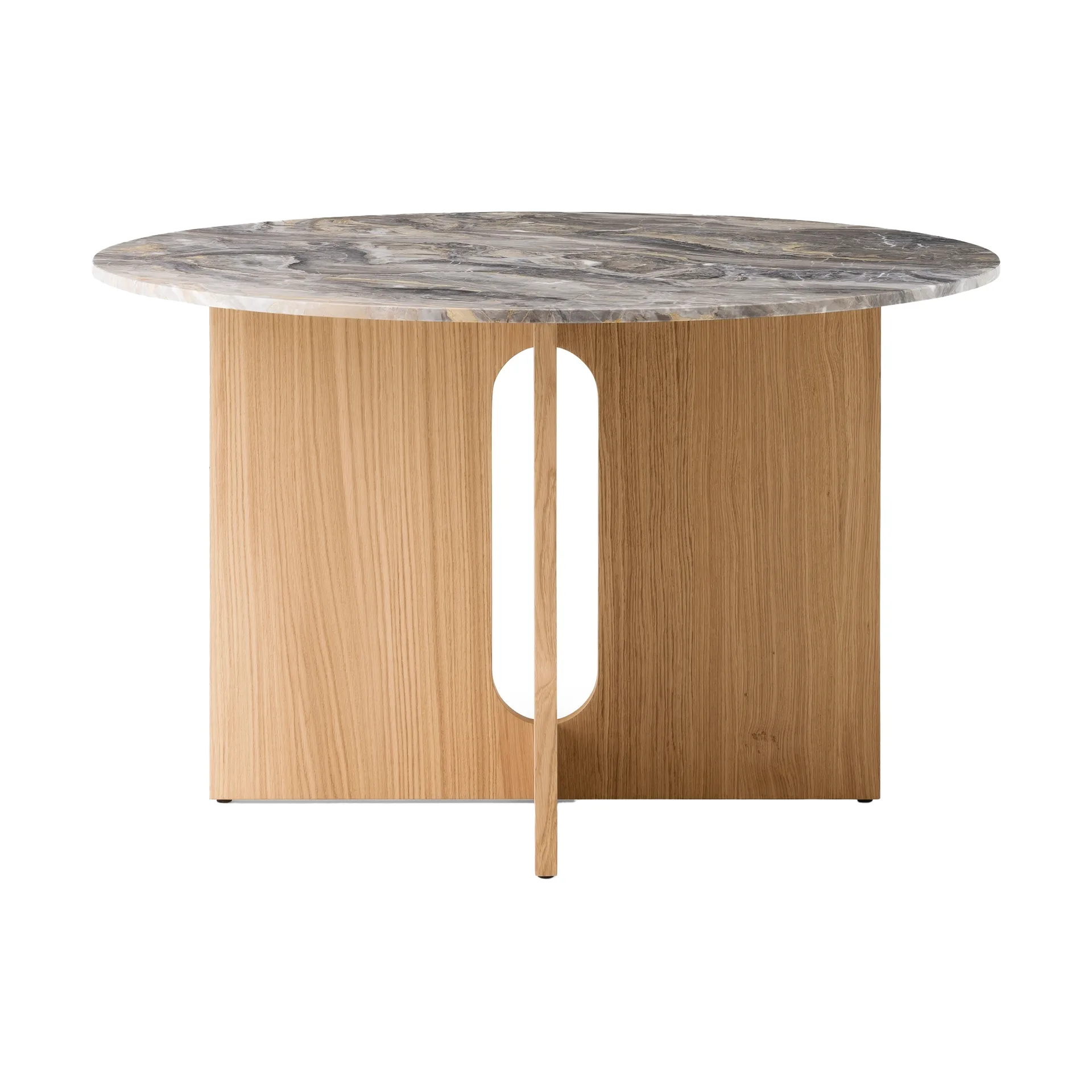 Androgyne eettafel, Grey galaxy-onbehandeld eikenhout Audo Copenhagen