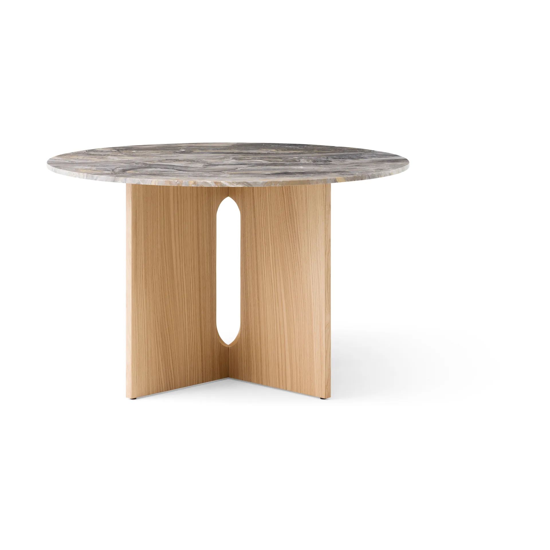 Androgyne eettafel, Grey galaxy-onbehandeld eikenhout Audo Copenhagen