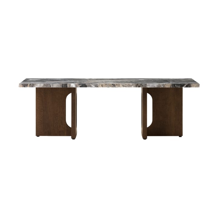 Androgyne loungetafel 45x120 cm - Grey galaxy-donker gebeitst eikenhout - Audo Copenhagen