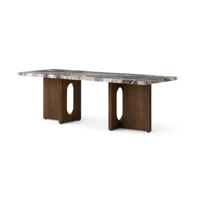 Androgyne loungetafel 45x120 cm, Grey galaxy-donker gebeitst eikenhout Audo Copenhagen