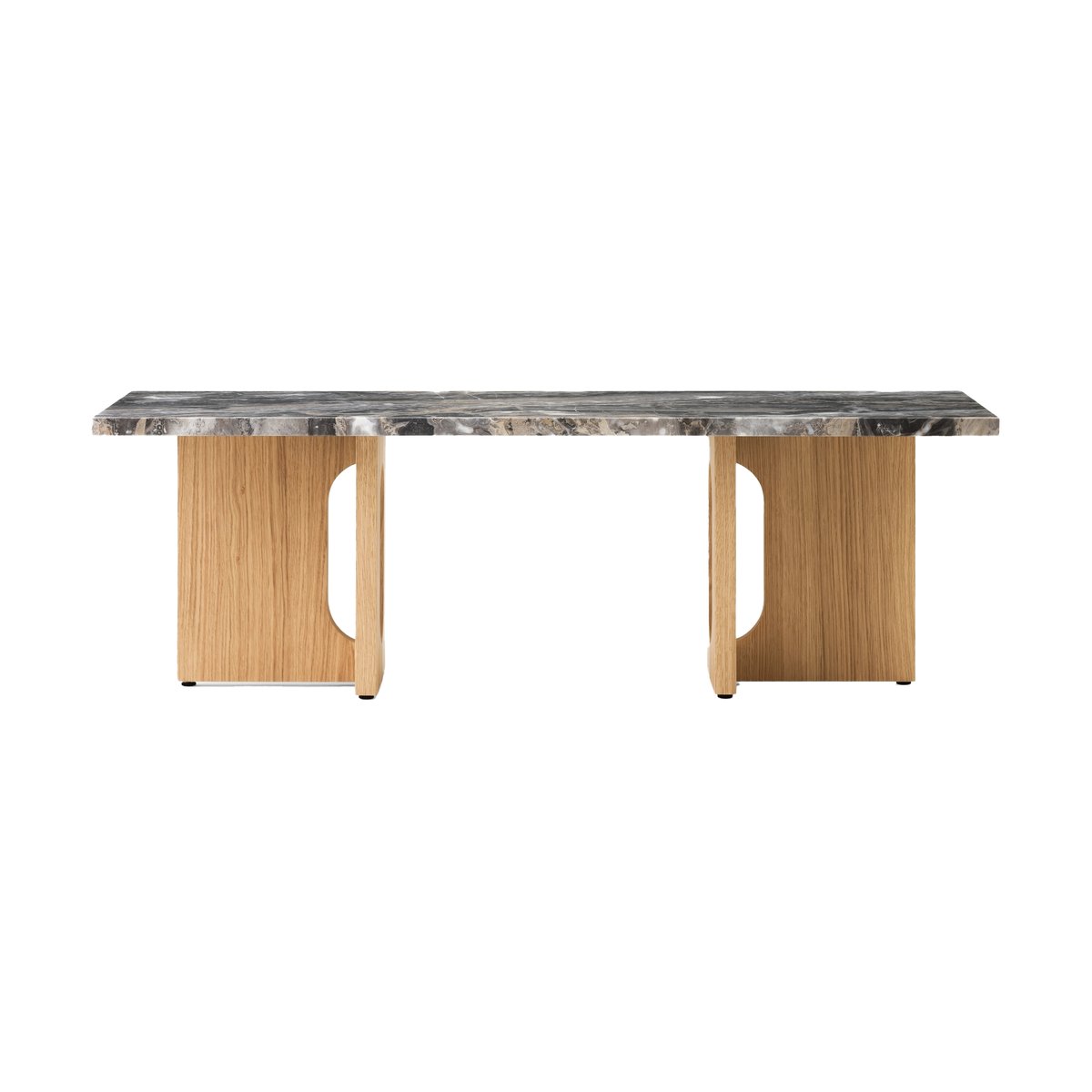 Audo Copenhagen Androgyne loungetafel 45x120 cm Grey galaxy-onbehandeld eikenhout