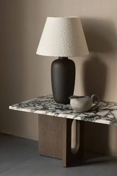 Androgyne loungetafel, Dark st. oak-Calacatta viola Audo Copenhagen