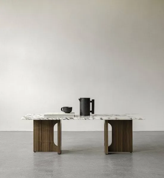 Androgyne loungetafel, Dark st. oak-Calacatta viola Audo Copenhagen