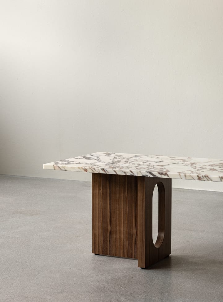 Androgyne loungetafel, Dark st. oak-Calacatta viola Audo Copenhagen