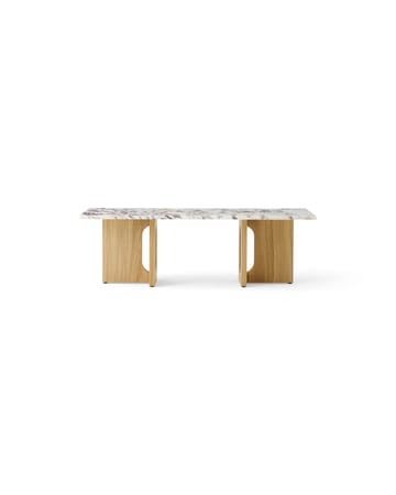 Androgyne loungetafel - Natural oak-Calacatta viola - Audo Copenhagen