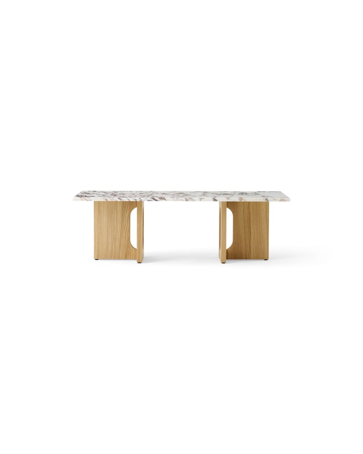 Androgyne loungetafel, Natural oak-Calacatta viola Audo Copenhagen