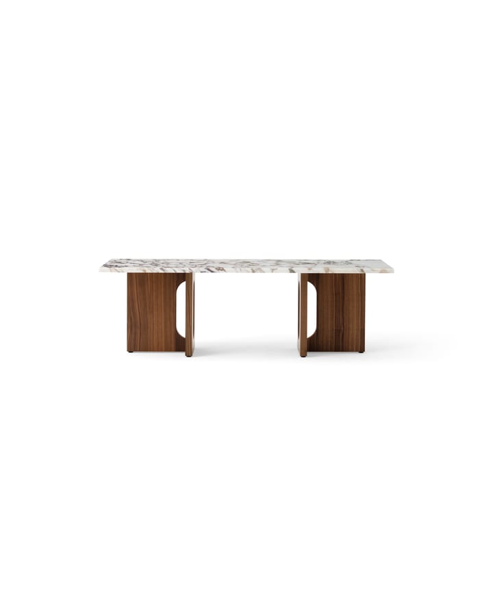 Androgyne loungetafel, Walnut-Calacatta viola Audo Copenhagen