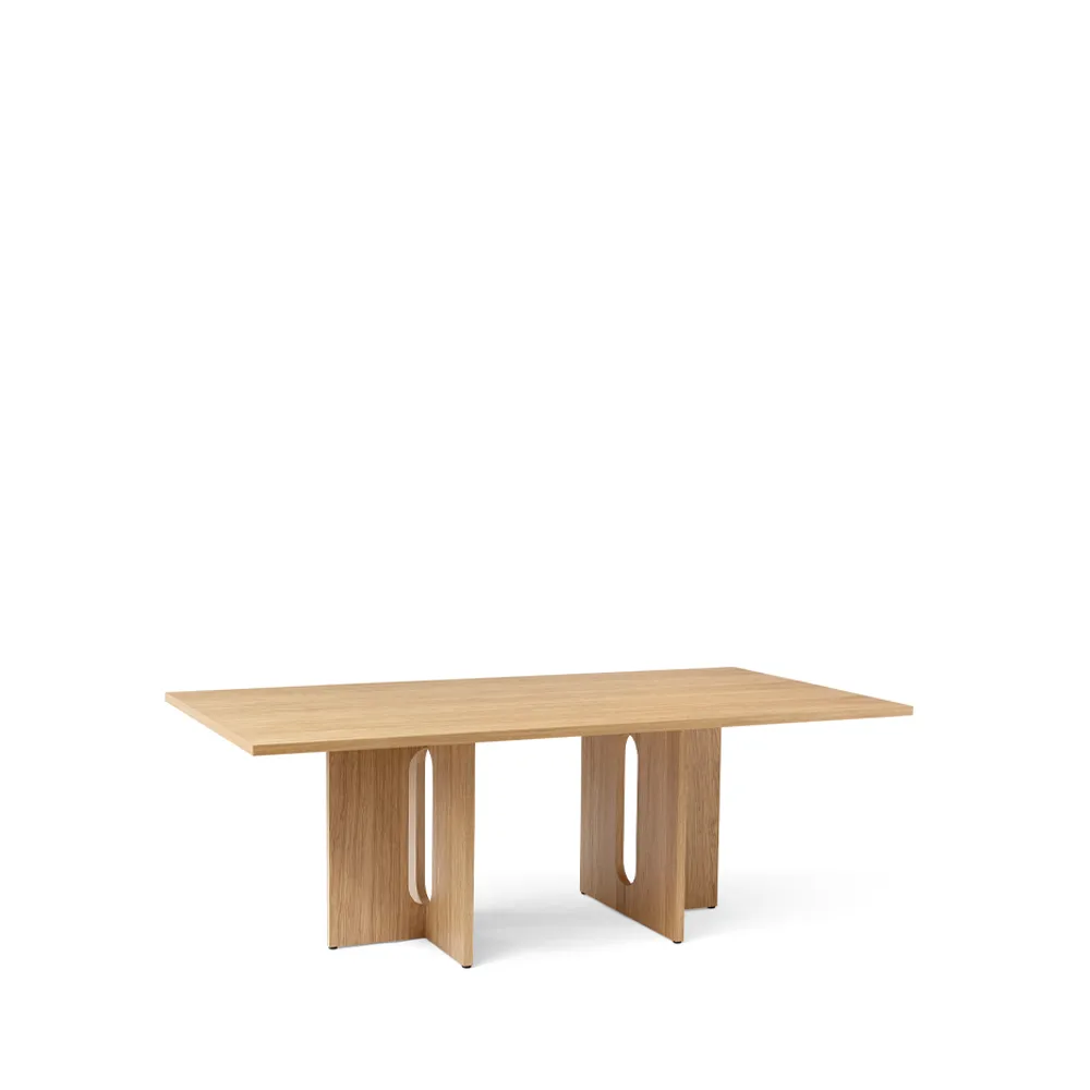 Androgyne Rectangular eettafel, natural oak, 210x109 cm Audo Copenhagen