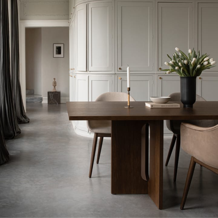 Androgyne Rectangular eettafel, oak dark stained, 280x110 cm Audo Copenhagen